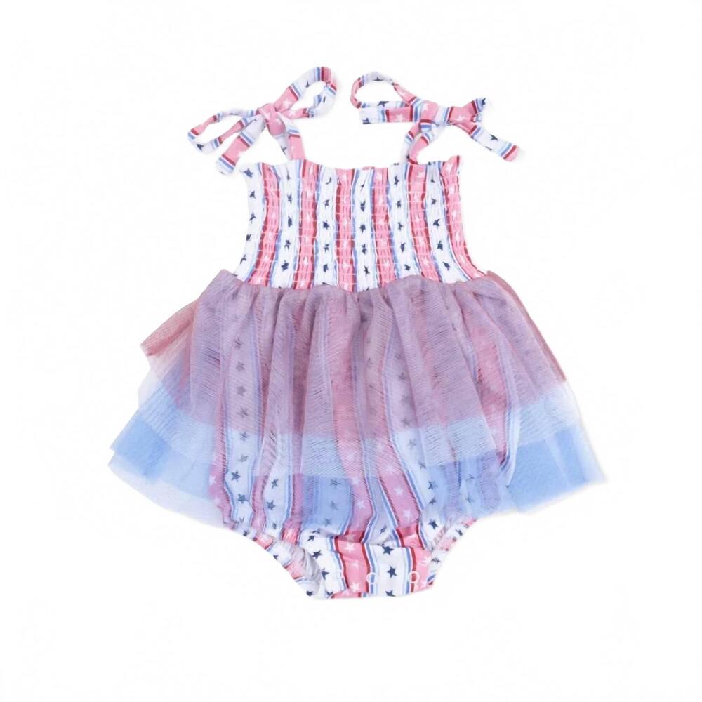 NEW ANGEL DEAR girls tutu bubble in stars and stripes